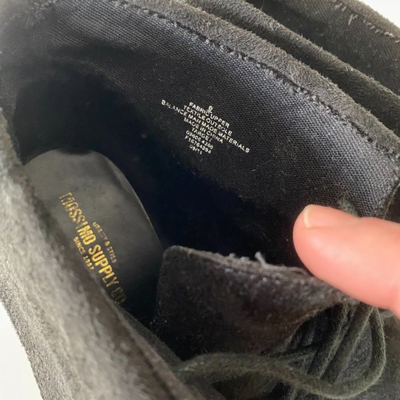 Mossimo Supply Co Wedge Booties Faux Black Suede 9 - Picture 11 of 13